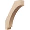 Ekena Millwork 3-inch W x 12-inch D x 16-inch H Imperial Rough Cedar Woodgrain TimberThane Knee Brace, Primed BRCUR03X12X16IMPRCPR - alternate 1